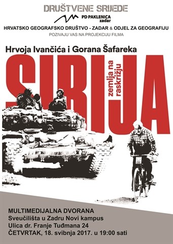 Poziv na projekciju filma "Sirija - zemlja na raskrižju"